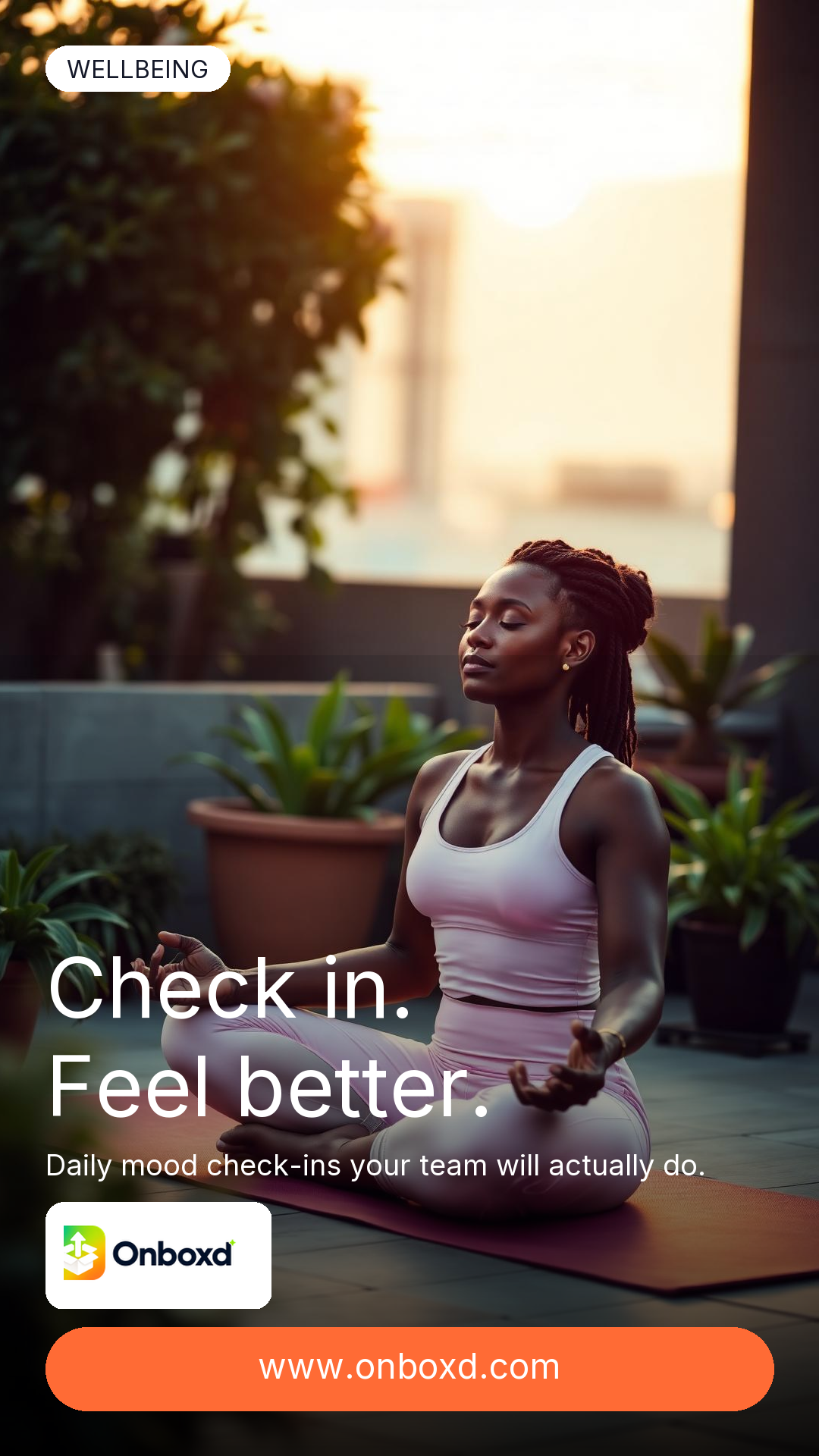 Onboxd wellbeing mood check-in marketing story